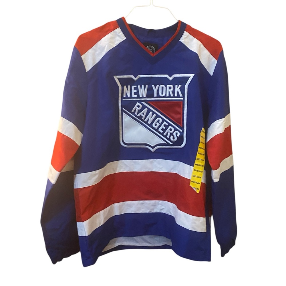 New York Rangers Blue and Red Hockey Pullover